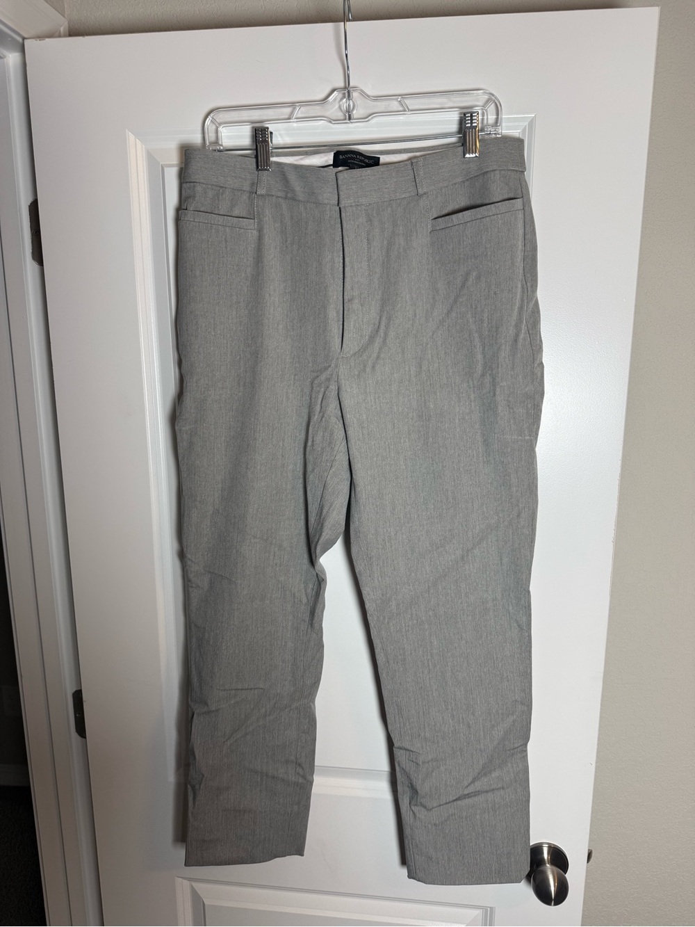 Banana Republic Light Gray Cropped Dress Pants